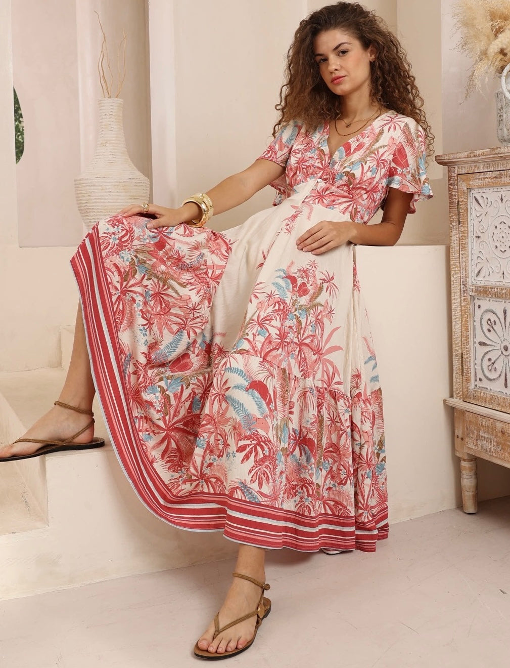 MIA MAXI DRESS - Pink