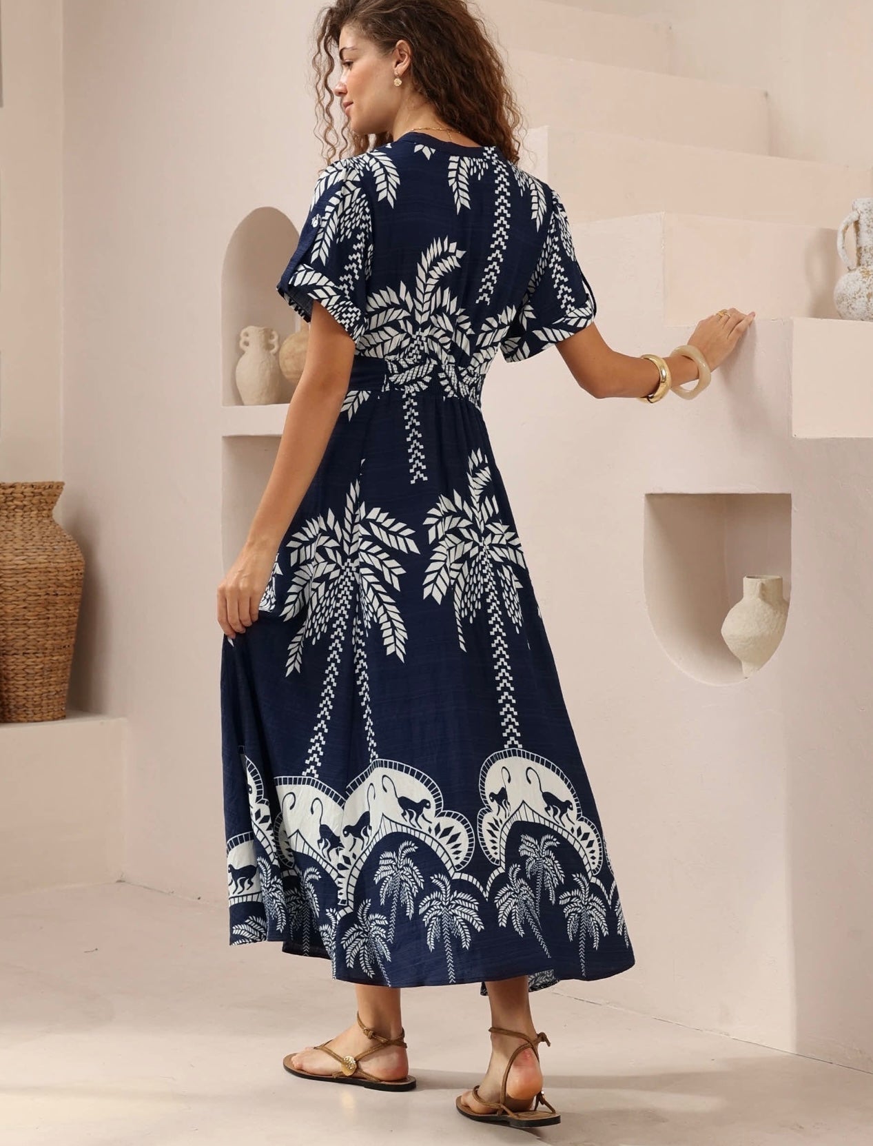 ALANA MAXI DRESS - Navy