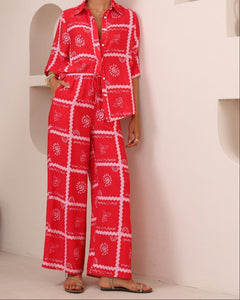 SOLSTICE PANT - Red