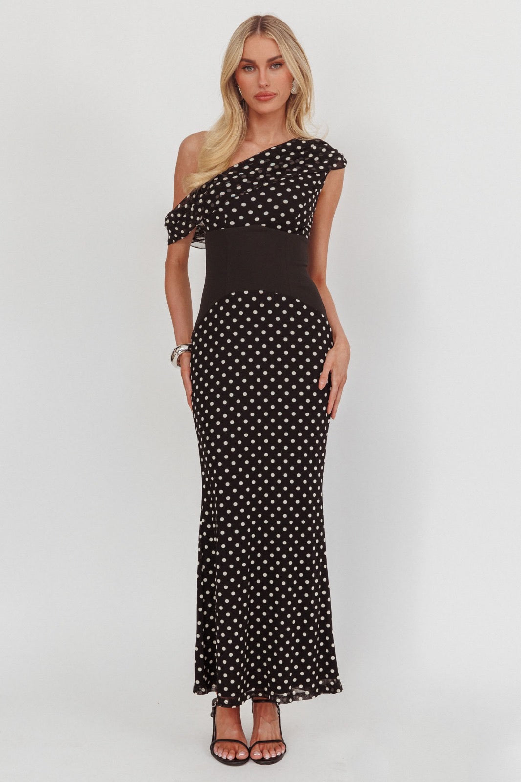 LONDON MAXI DRESS - Polka Dot
