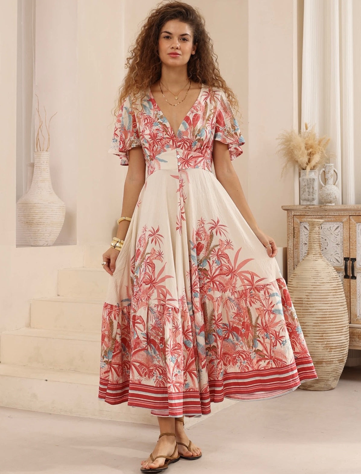 MIA MAXI DRESS - Pink