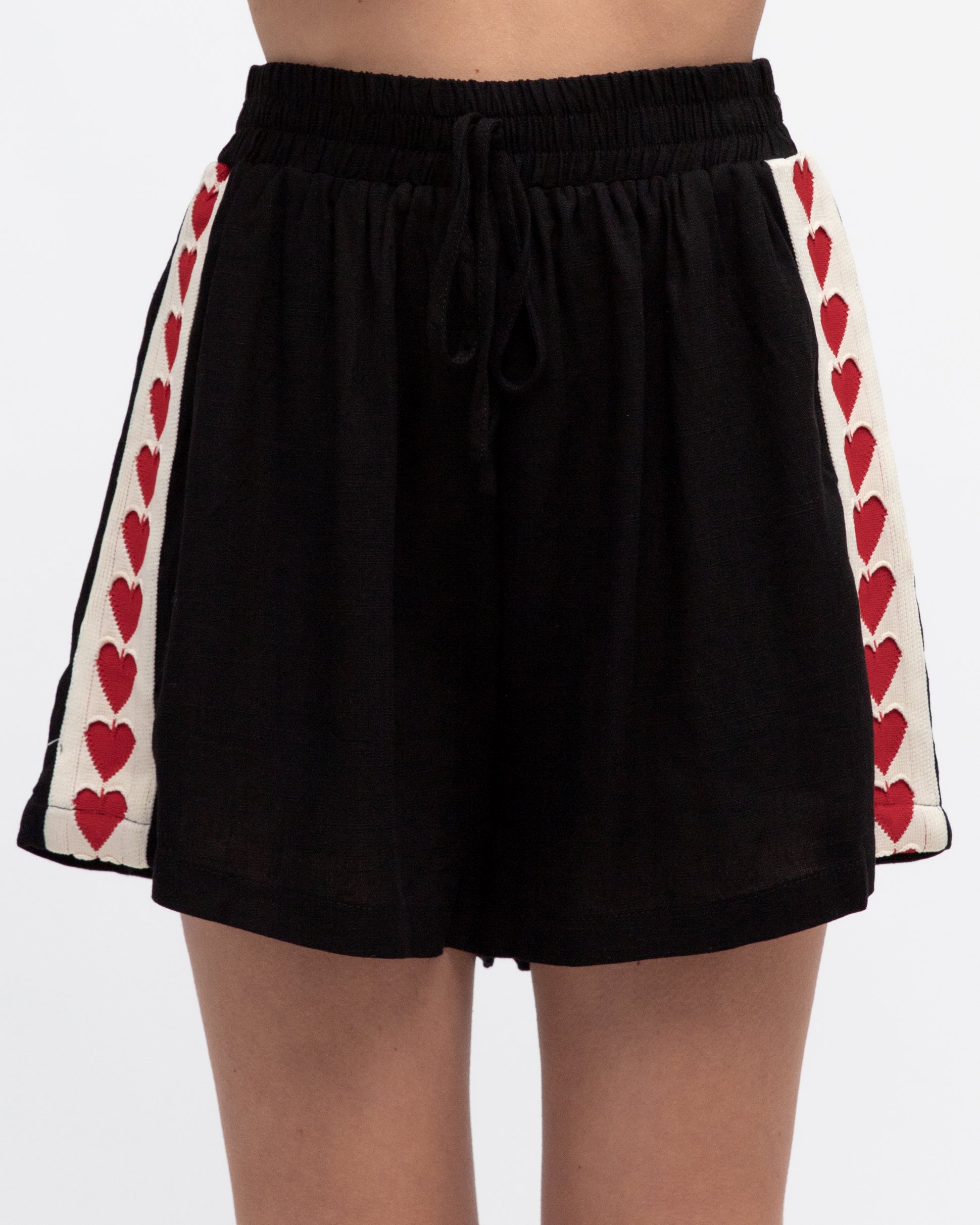 LIV HEART SHORTS - Black