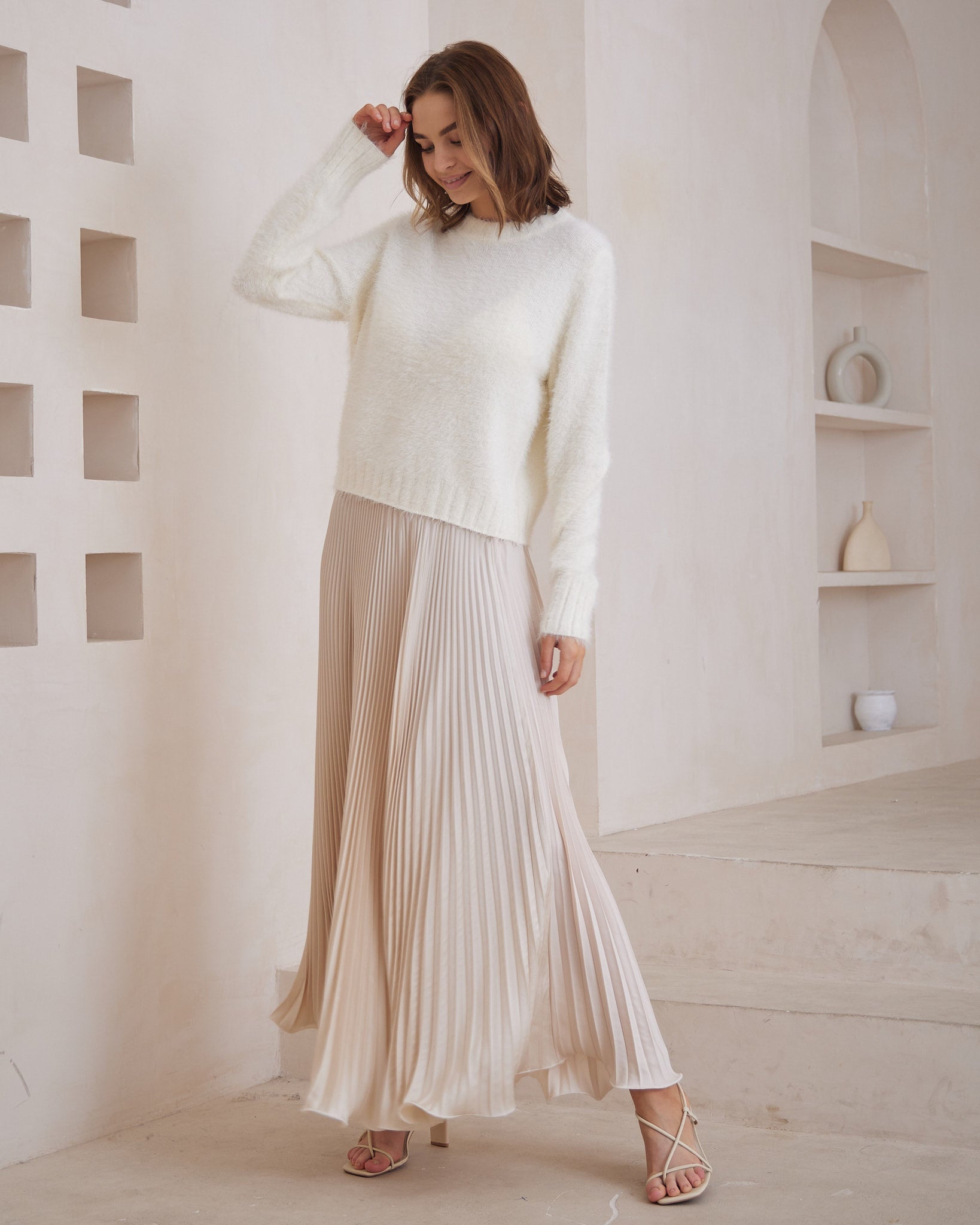 TORY JUMPER - Winter white