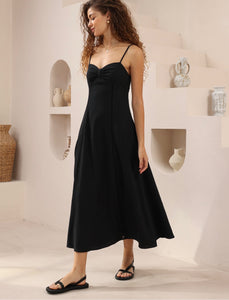 LEXI COTTON DRESS - Black