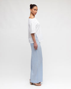 BOBBI ASYM T SHIRT- White