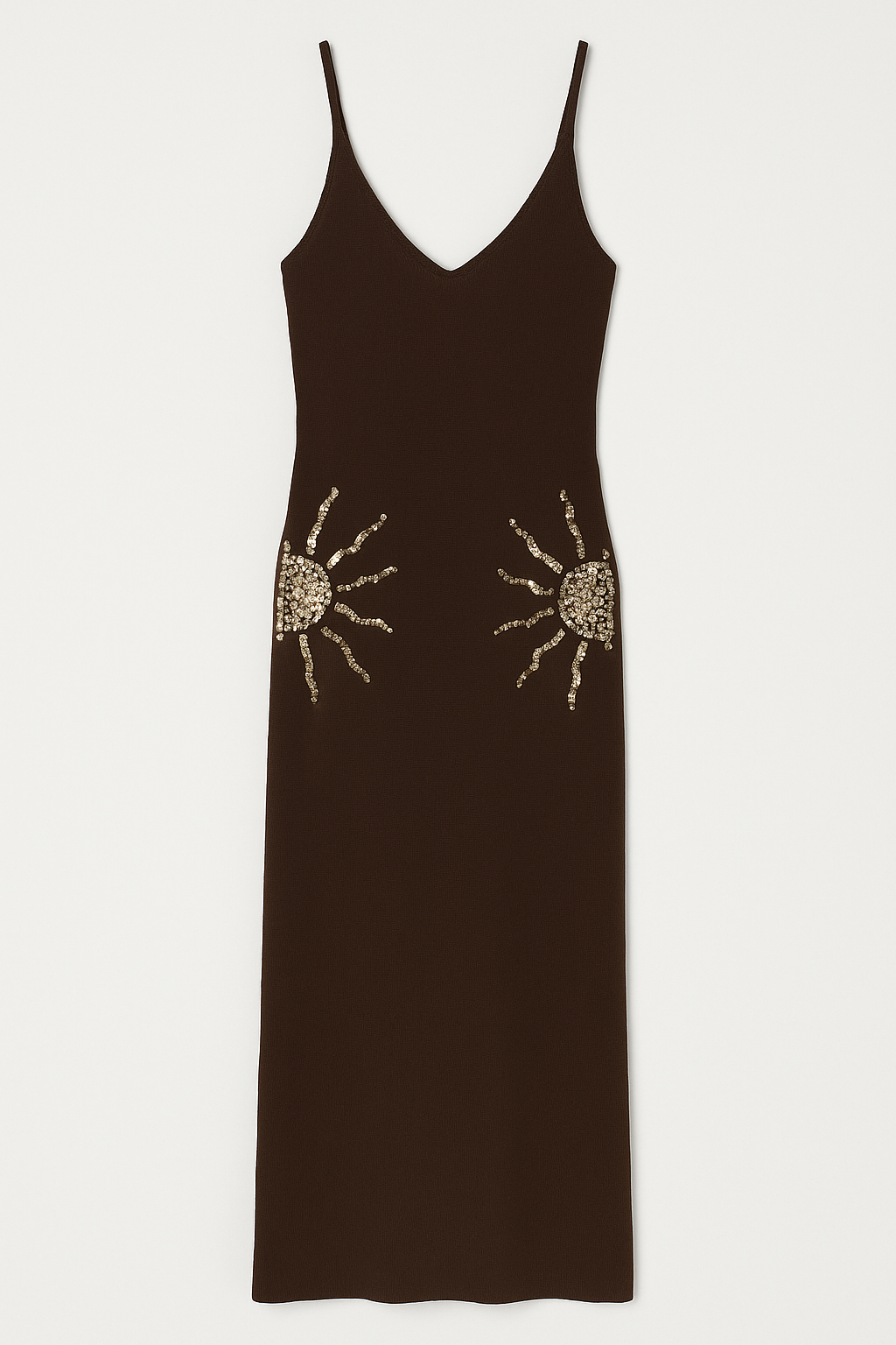 SUNNY KNIT DRESS - Brown