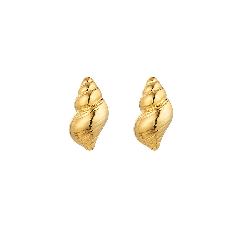 GOLDEN SHELL EARRINGS - Gold