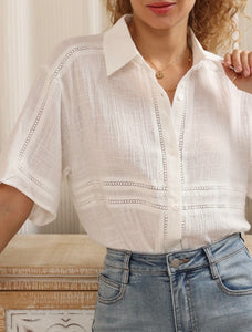 ESSE COTTON SHIRT - White