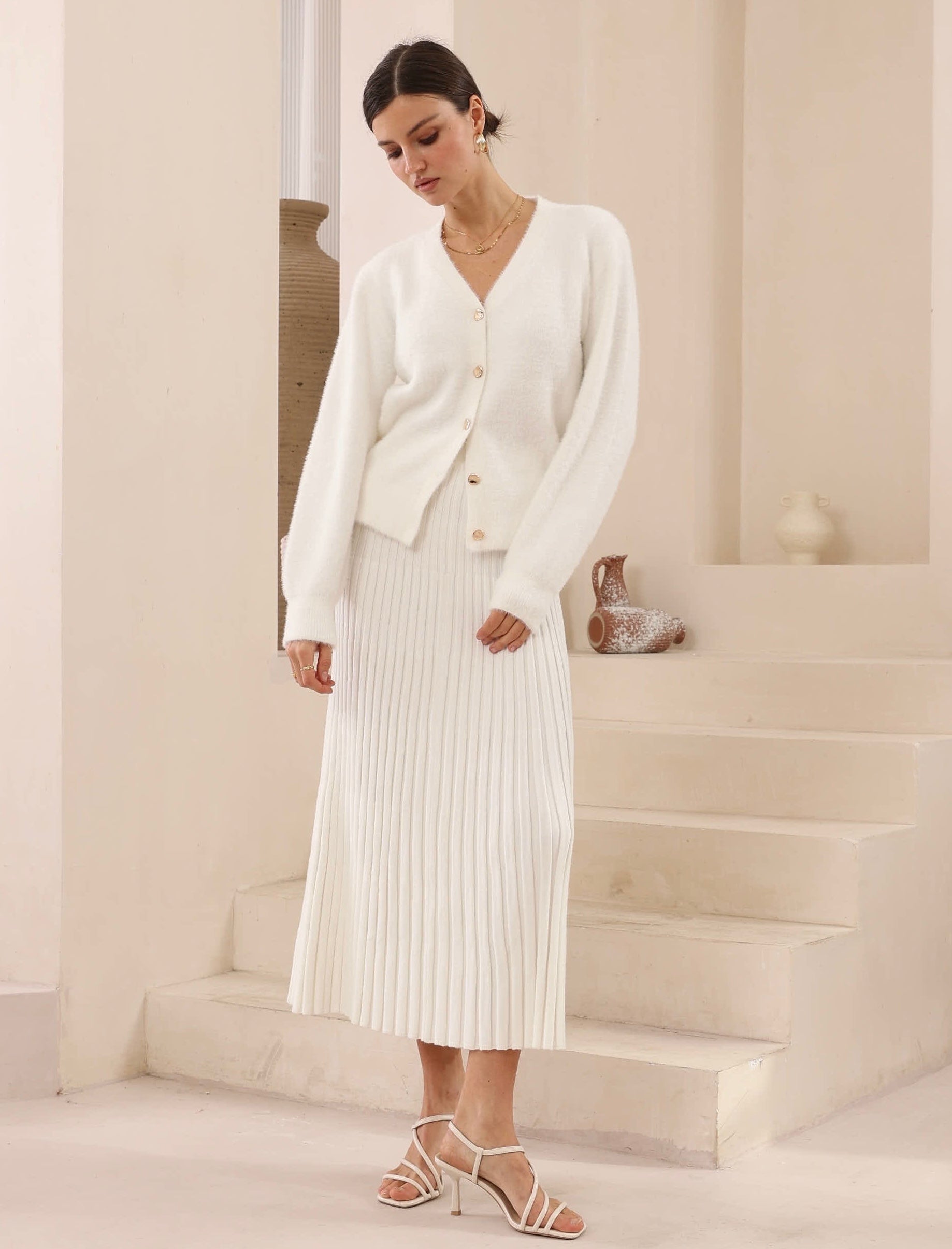ESSIE CARDIGAN - White