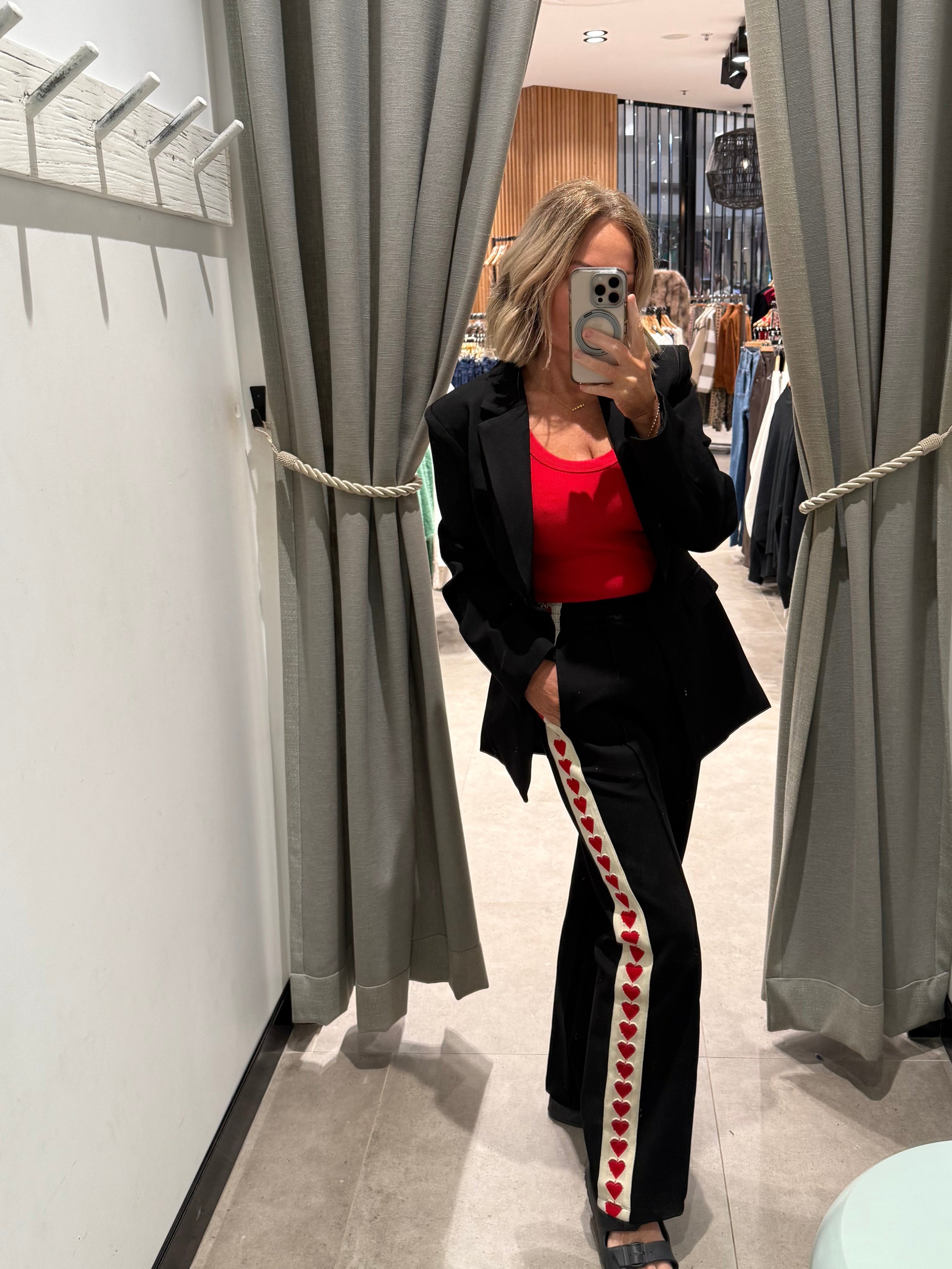 WITH LOVE ELEVATED TRACK PANTS - Black