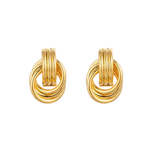 ANN MINI KNOT EARRINGS - Gold