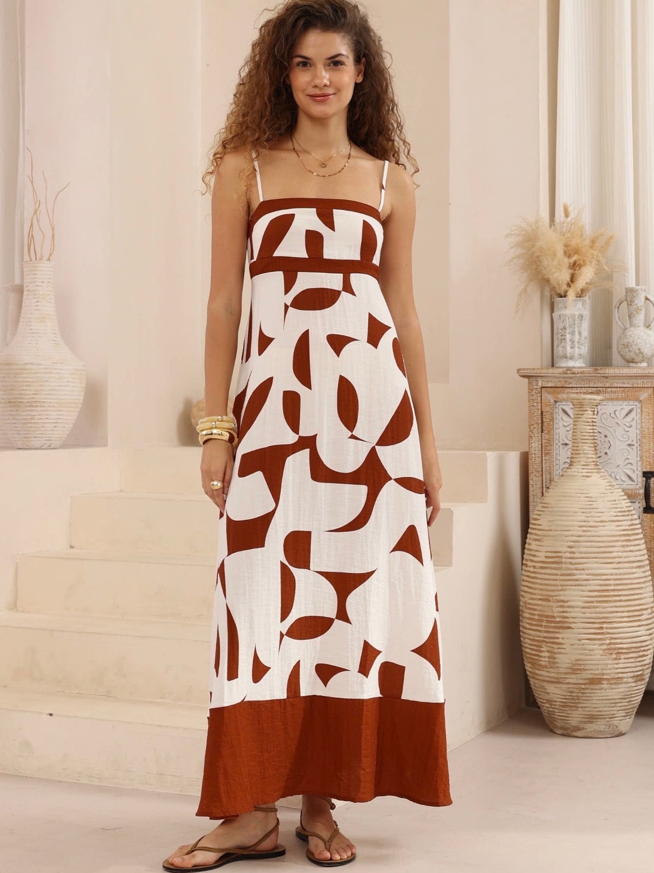 SERENA MAXI DRESS - Choc