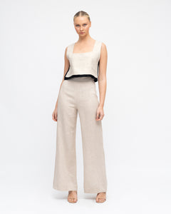 ARCHICO LINEN PANTS - Oatmeal