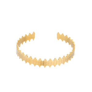 ROMA CROWN CUFF BRACELET - Gold
