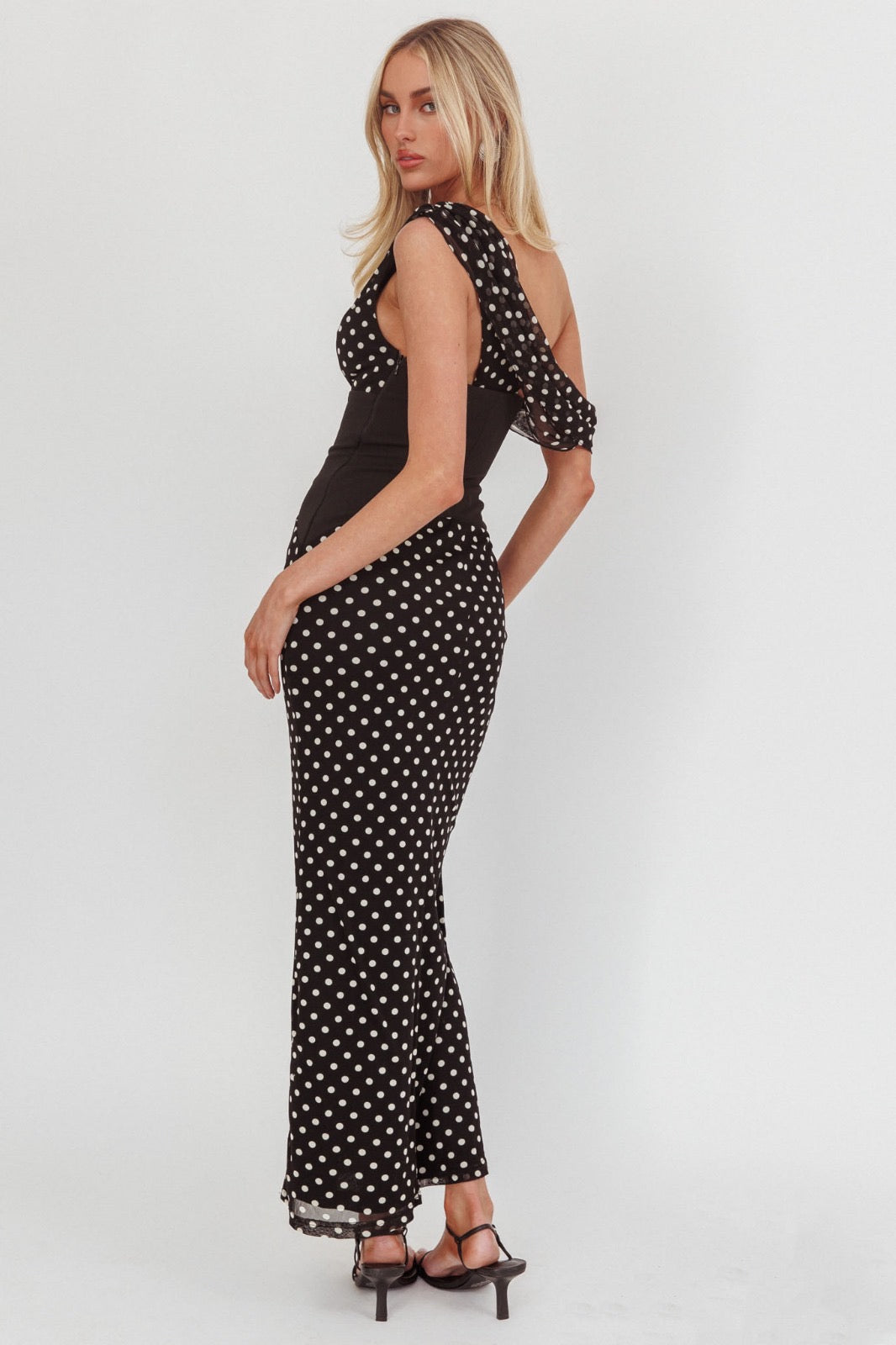LONDON MAXI DRESS - Polka Dot