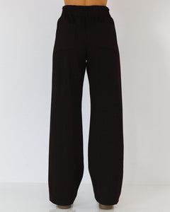 WITH LOVE ELEVATED TRACK PANTS - Black