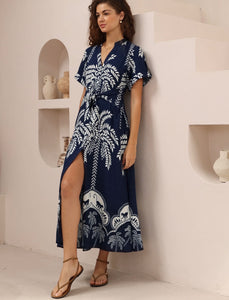 ALANA MAXI DRESS - Navy