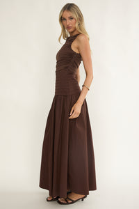 LESLIE MAXI DRESS - Chocolate