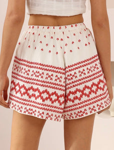 CALIFORNIA SHORTS - White Red
