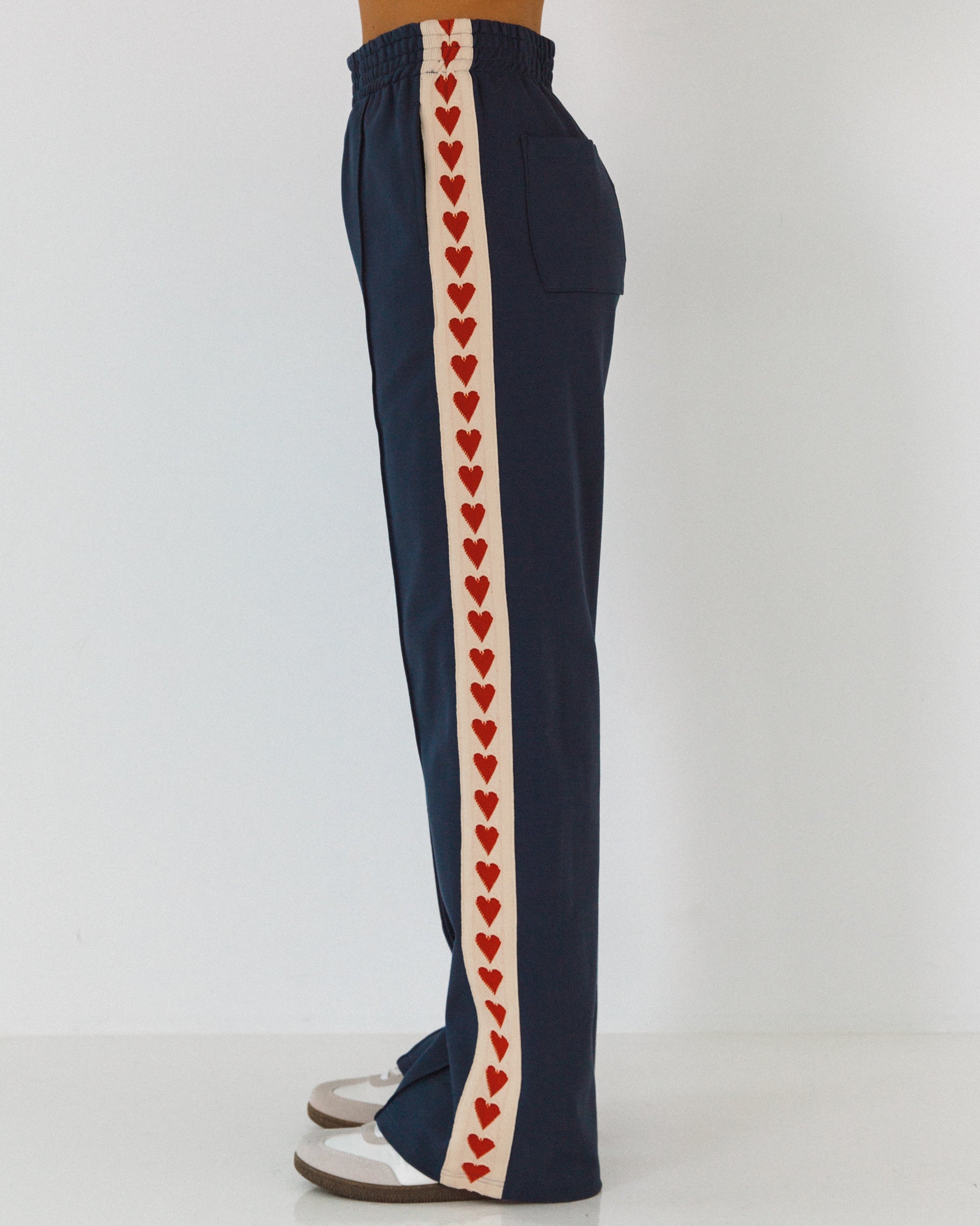 WITH LOVE ELEVATED TRACK PANTS - Blue