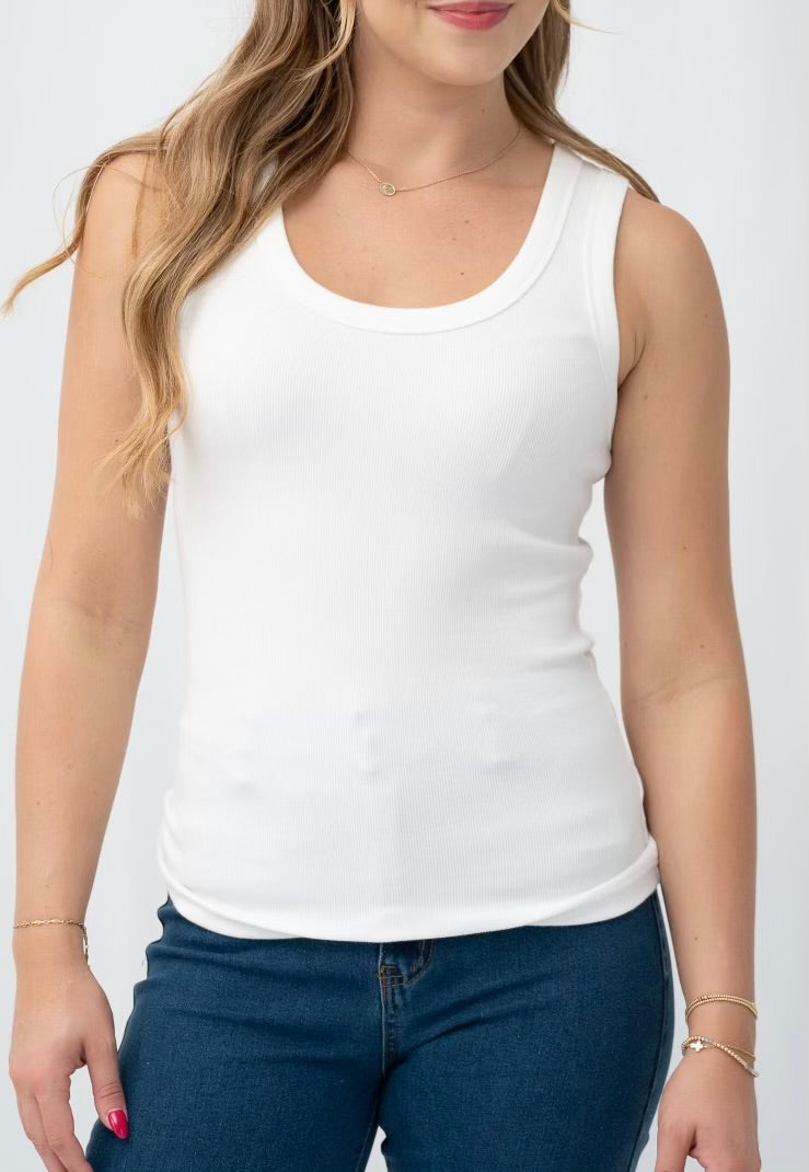 HARPER TANK - White