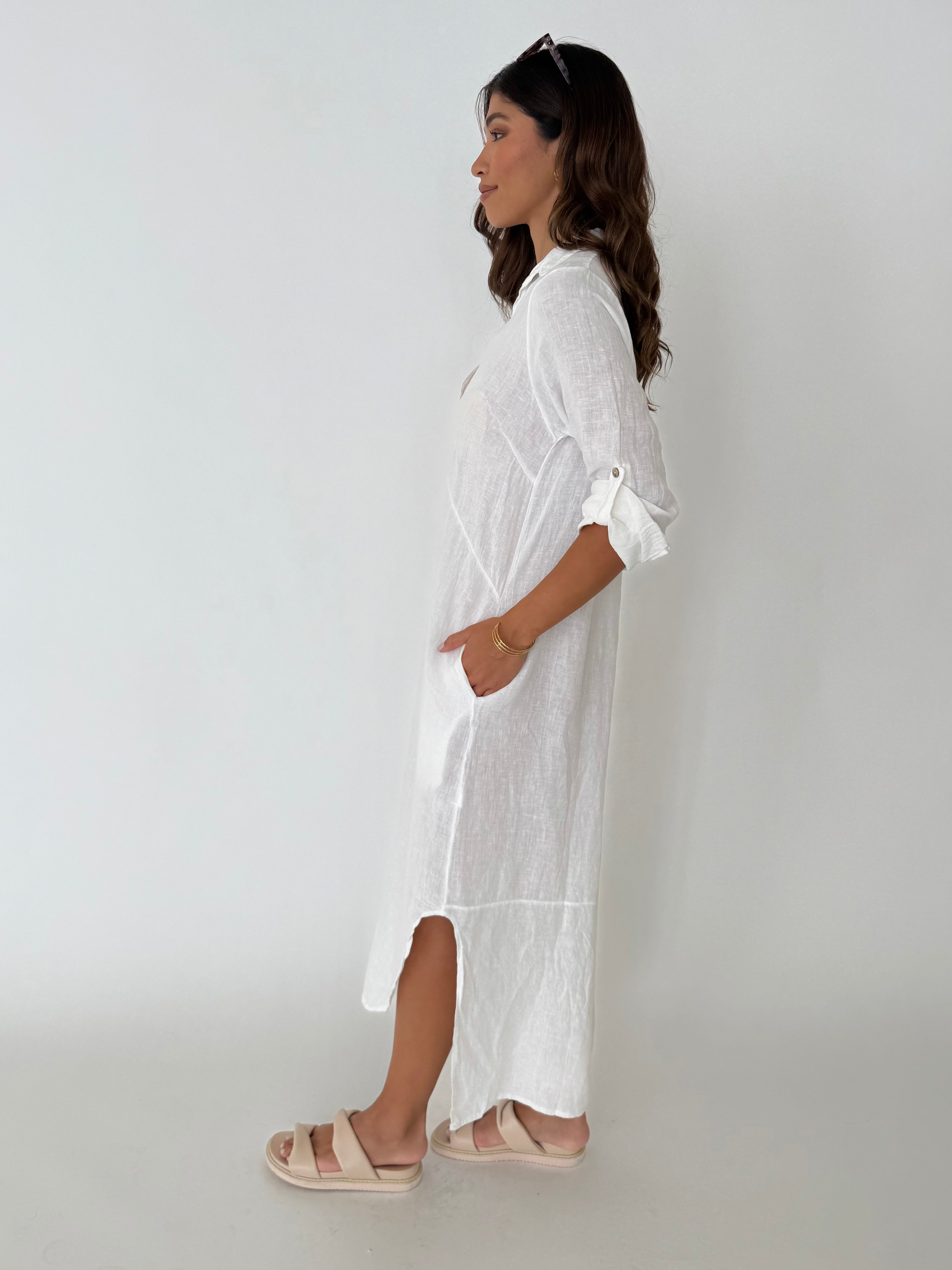 MELANIE LINEN DRESS