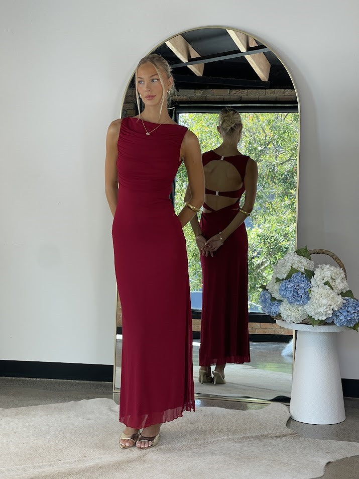 WISTERIA DRESS - Ruby