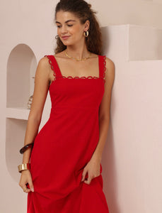 ISLA MAXI DRESS - Red