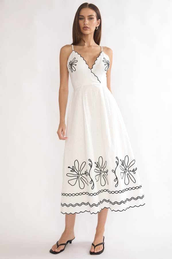 PRIYA DRESS - WHITE
