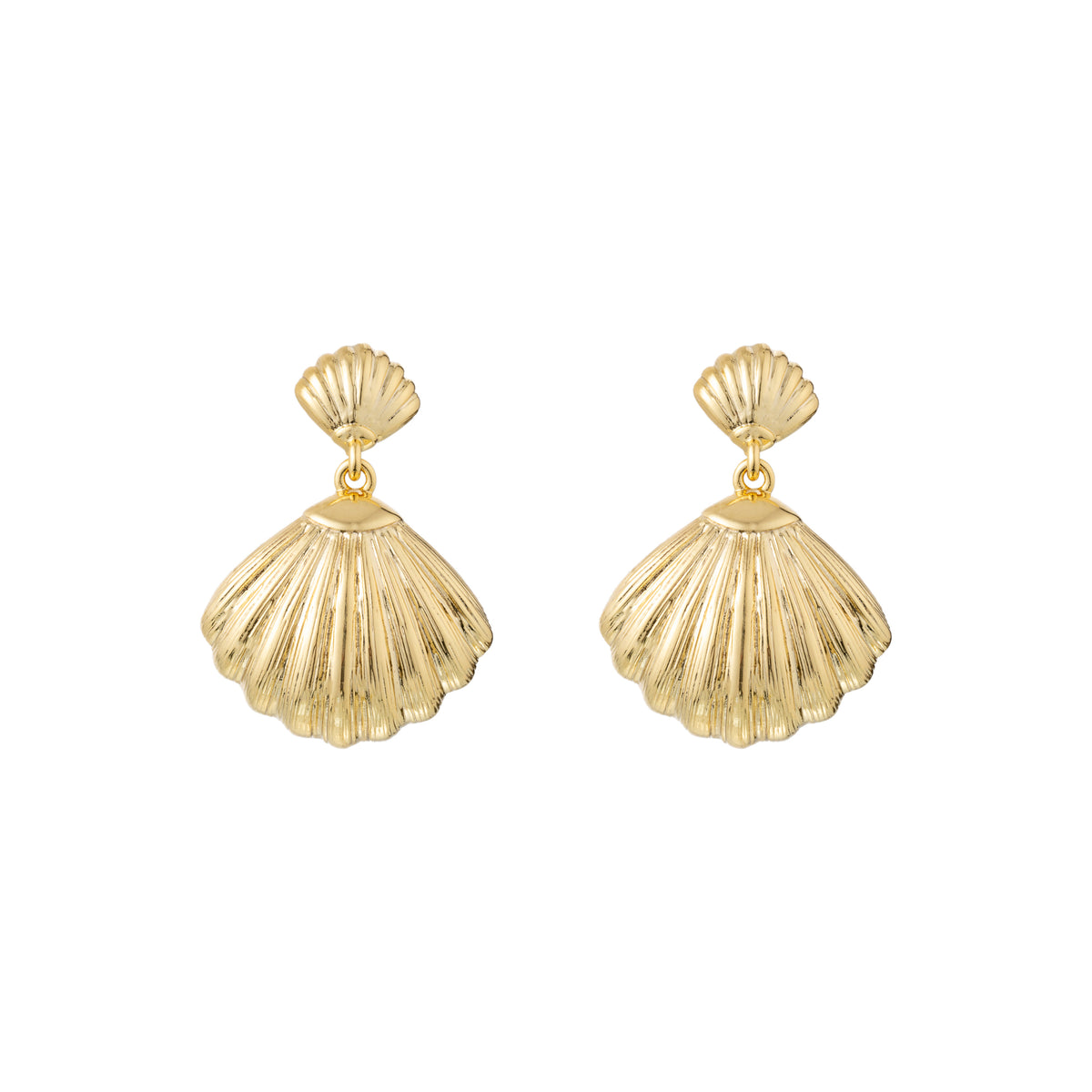 Capri Shells CAPRI SHELL DROP EARRINGS - Gold – Alex & Nia