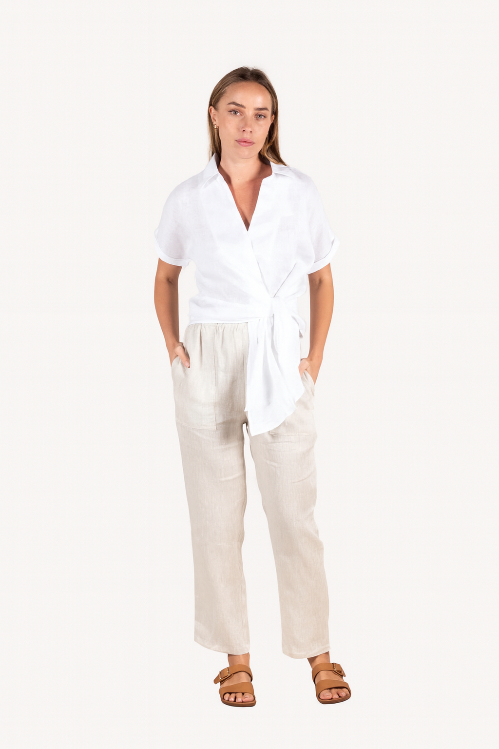 GUS LINEN SHIRT - White