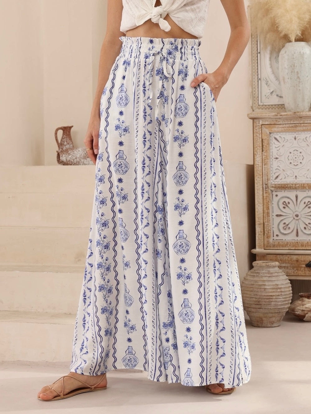 GEMMA PANTS - Coastal