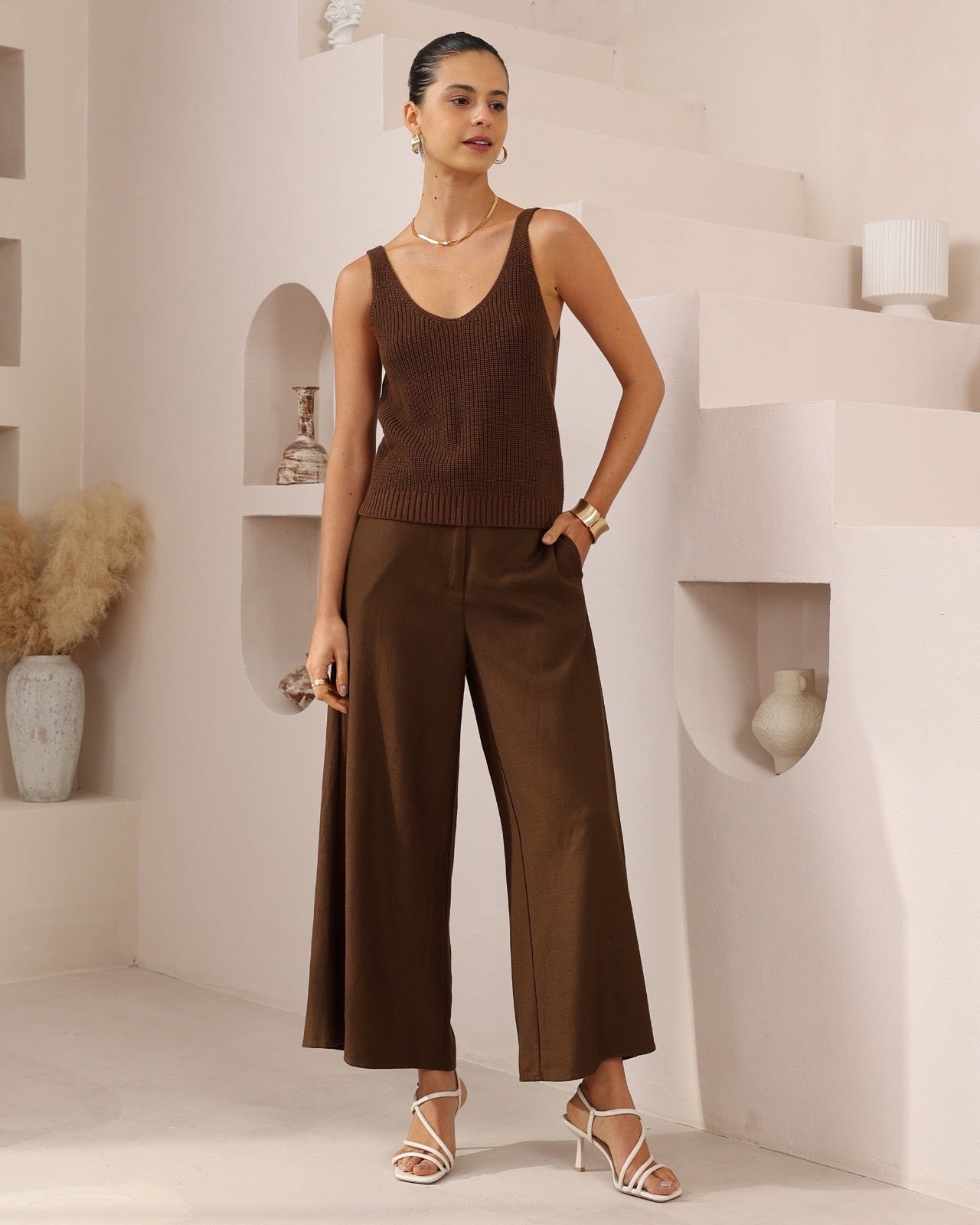 MARIANA PANTS - Chocolate