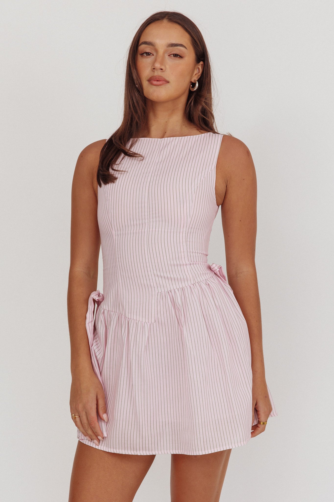 DELAYLA DRESS - Pink stripe
