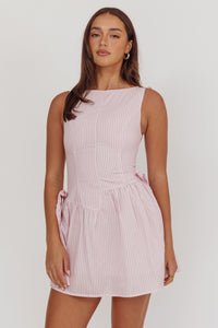 DELAYLA DRESS - Pink stripe