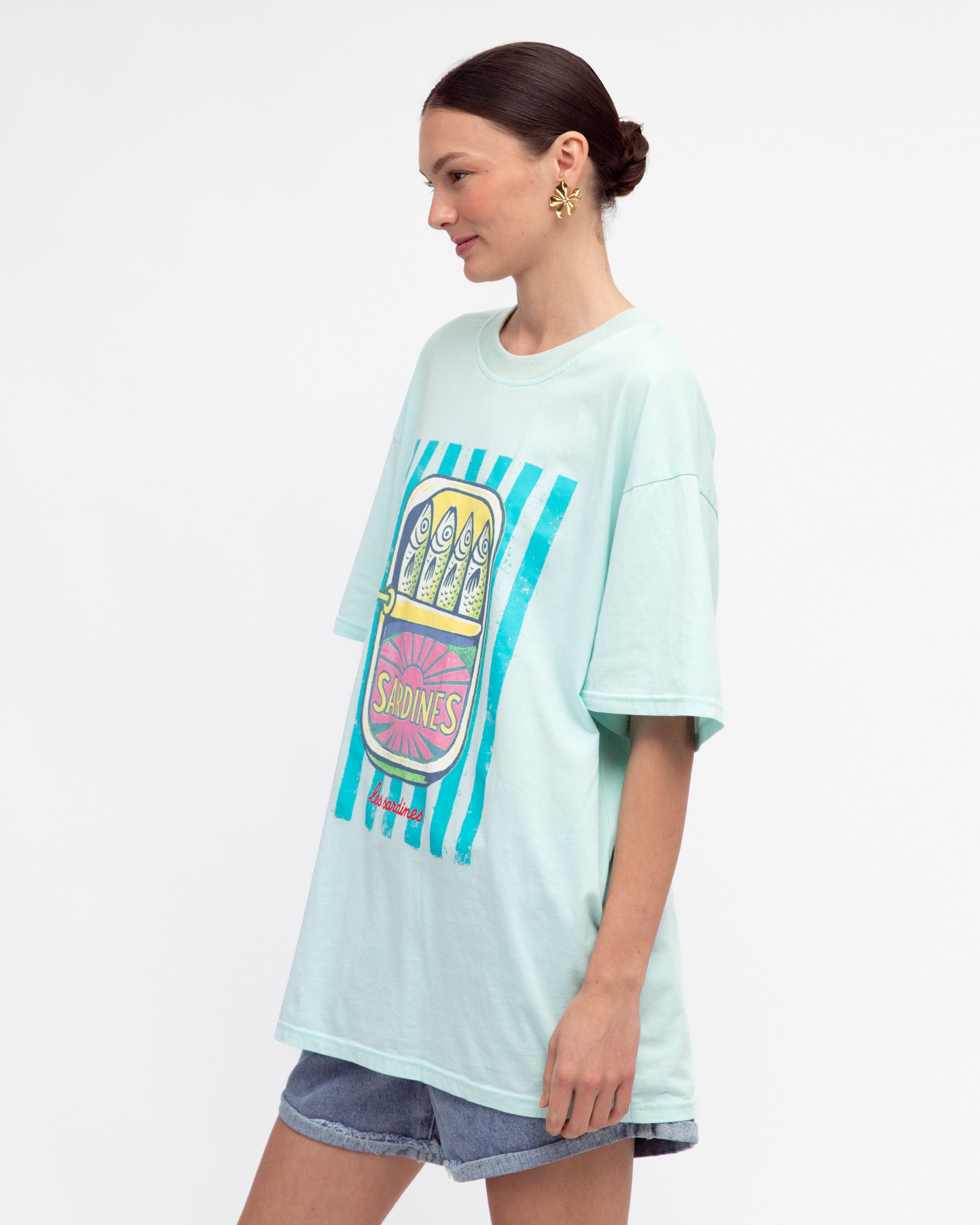SHORESIDE TEE - TURQUOISE
