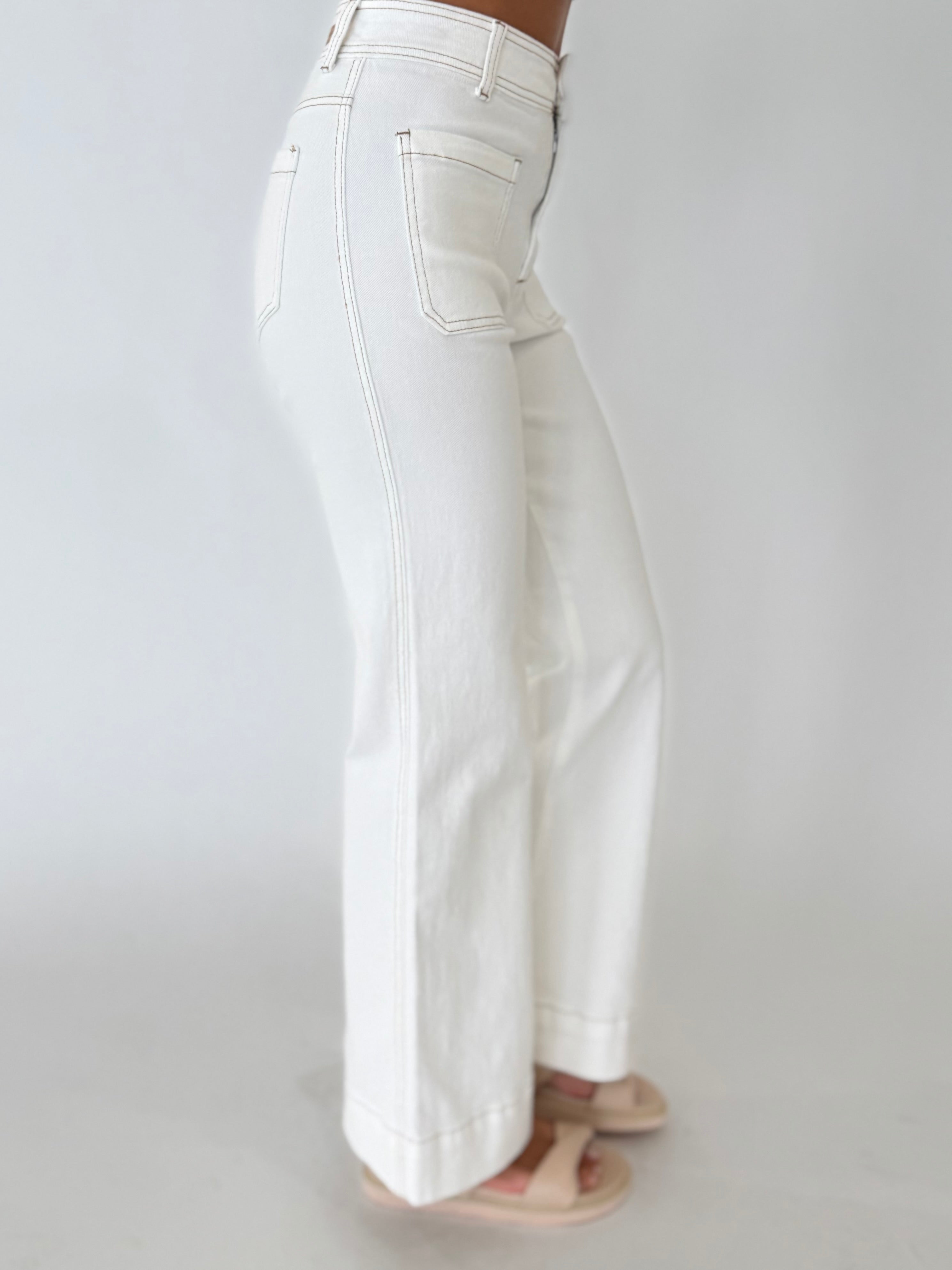 VISION DENIM JEANS - White
