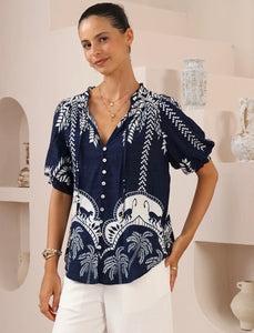 LAINEY TOP - Navy