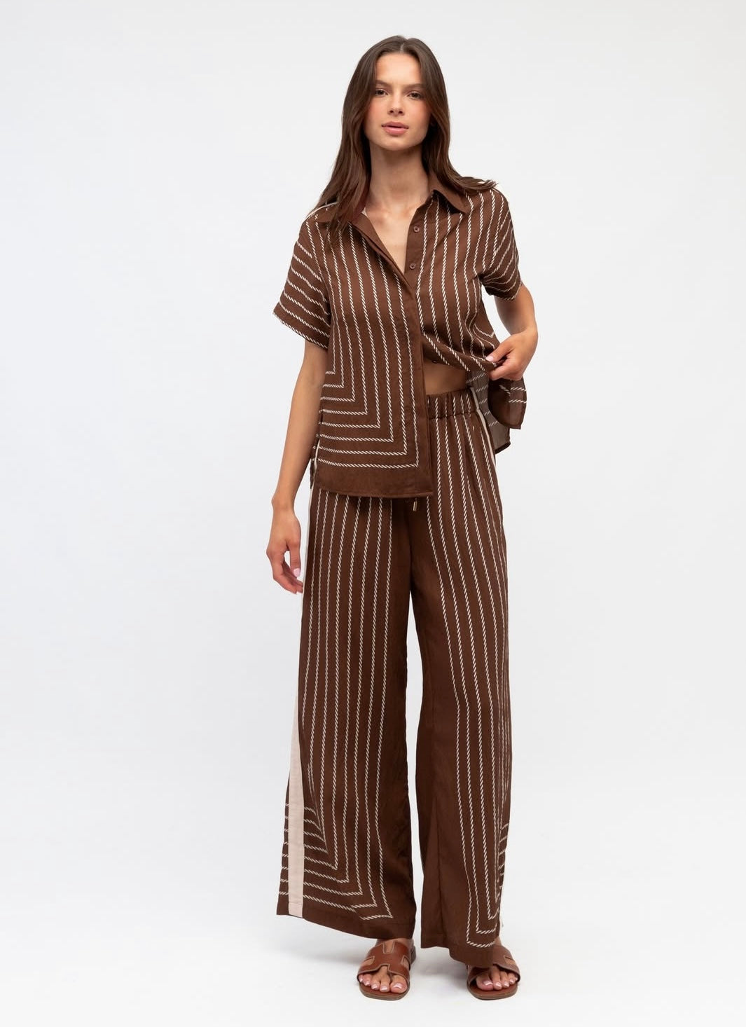 LUCIA PANTS - Chocolate