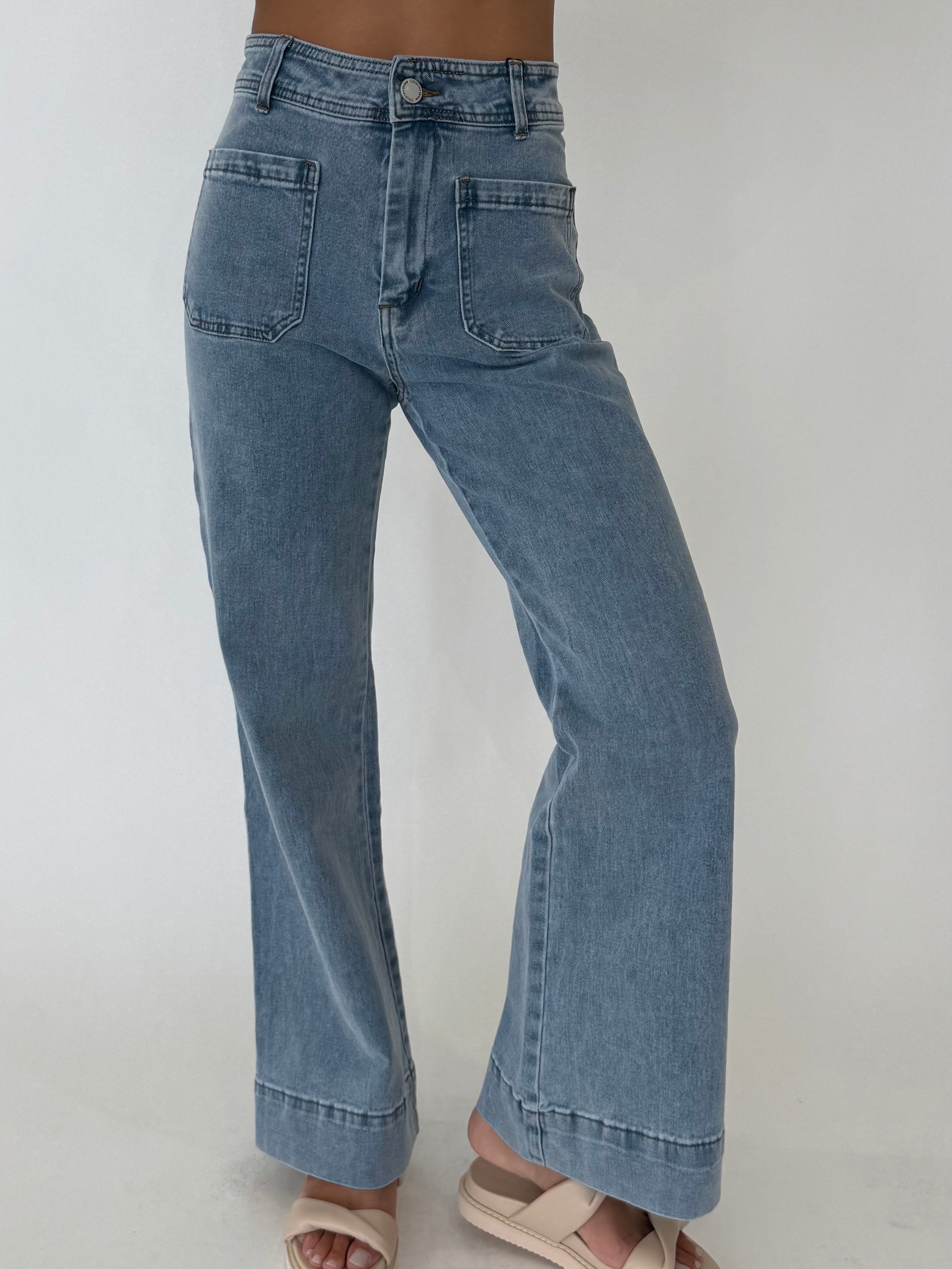 VISION DENIM JEANS - Light Blue