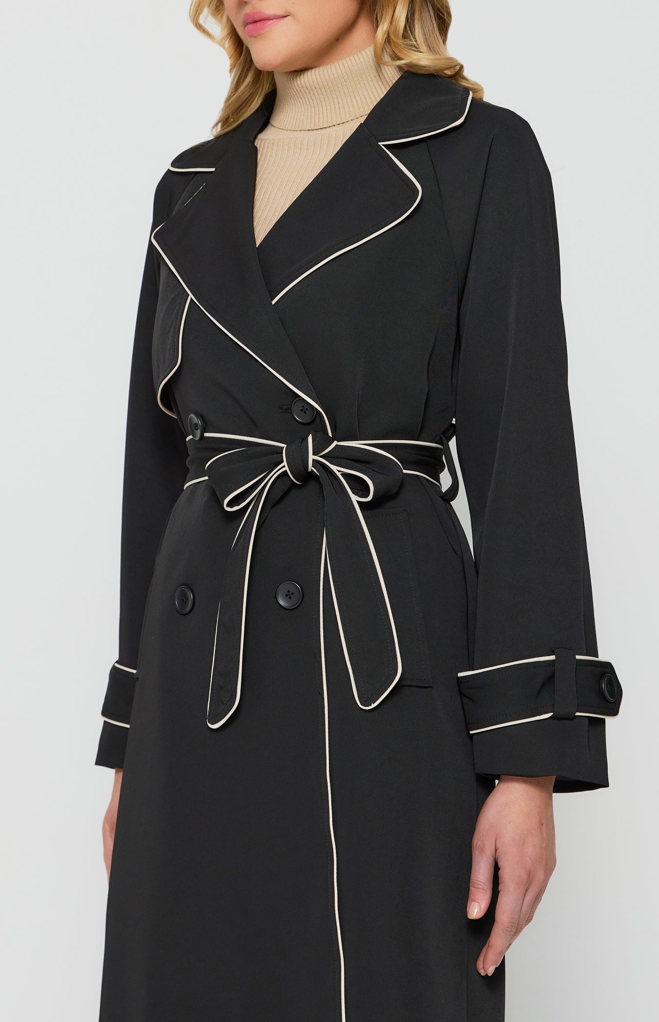 VIKTORIA TRENCH COAT - Black