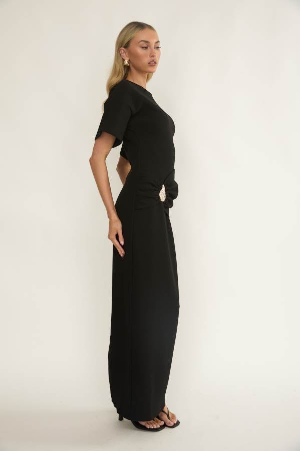 HALIMA MAXI DRESS - Black