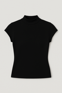 THE IVY CAP SLEEVE KNIT - Black