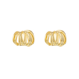 MILAN TWIST HOOPS - Gold