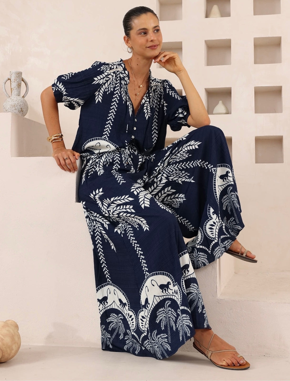 LAINEY TOP - Navy