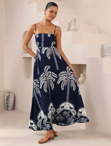 TONI DRESS - Navy