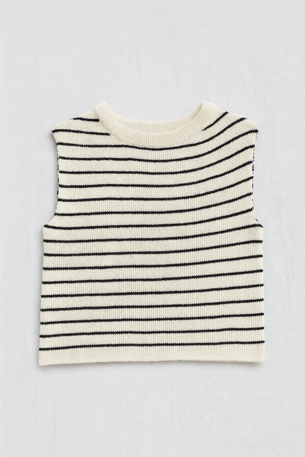 TYLER KNIT TOP ASYM -Stripe