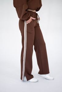 NOVAH ELEVATED TRACK PANT - Chocolate
