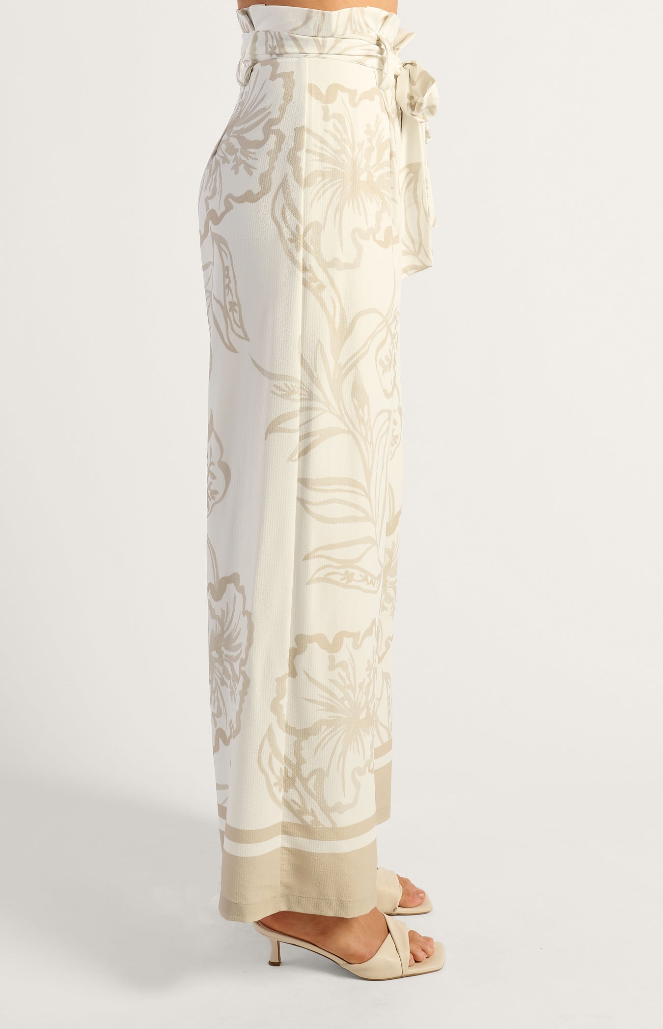 SOLARA WIDE LEG PANTS - Sand Bloom