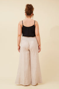 KORA LINEN PANTS - Beige